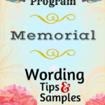 Wording ideas for the memorial (In Memory Of...) section of a wedding program