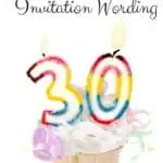 30th Birthday Invitation Wording