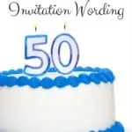 50th Birthday Invitation Wording » 