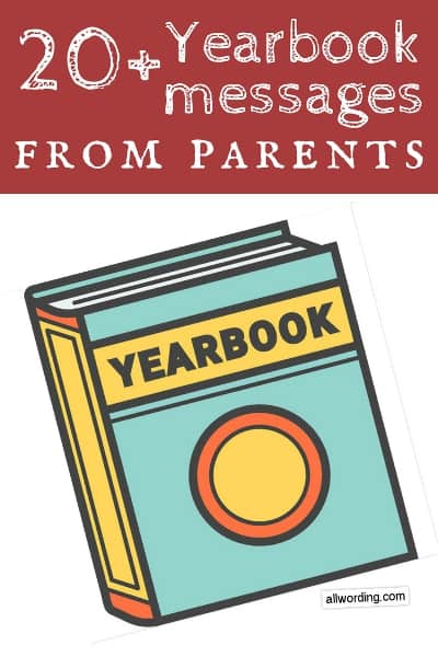 Yearbook Messages From Parents