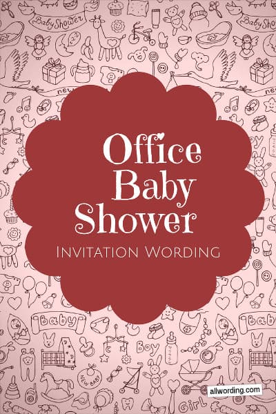 Office Baby Shower Invitation Wording Allwording Com