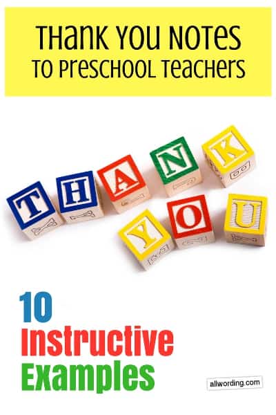 Thank You Notes To Daycare Teachers 10 Instructive Examples