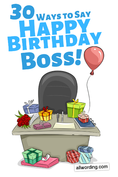 Birthday messages for your boss
