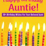 Pinterest feature image for article on how to say Happy Birthday to your aunt