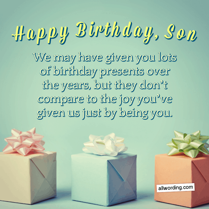 Happy Birthday, Son! 50+ Birthday Wishes For Your Boy » AllWording.com