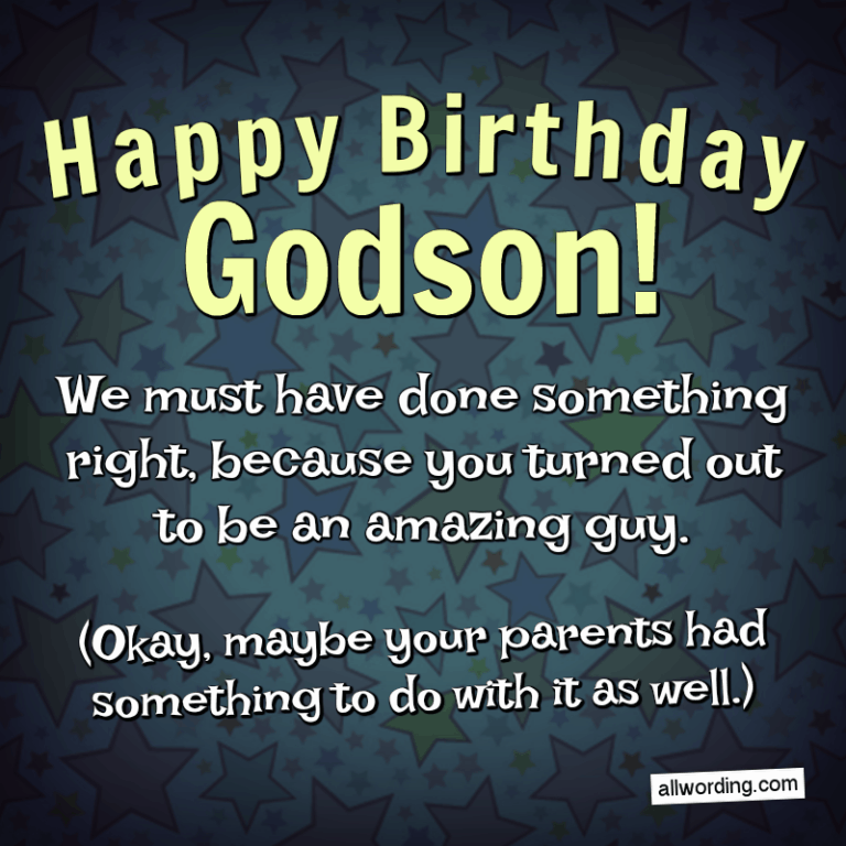 25 Ways to Say Happy Birthday to a Godson »