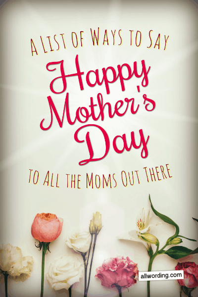 happy mothers day for your mom