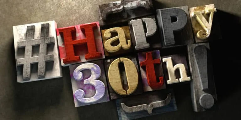 30 Ways to Wish Someone a Happy 30th Birthday