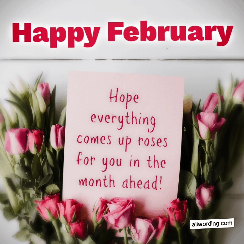 Happy February, all! Hope everything comes up roses for you in the month ahead!