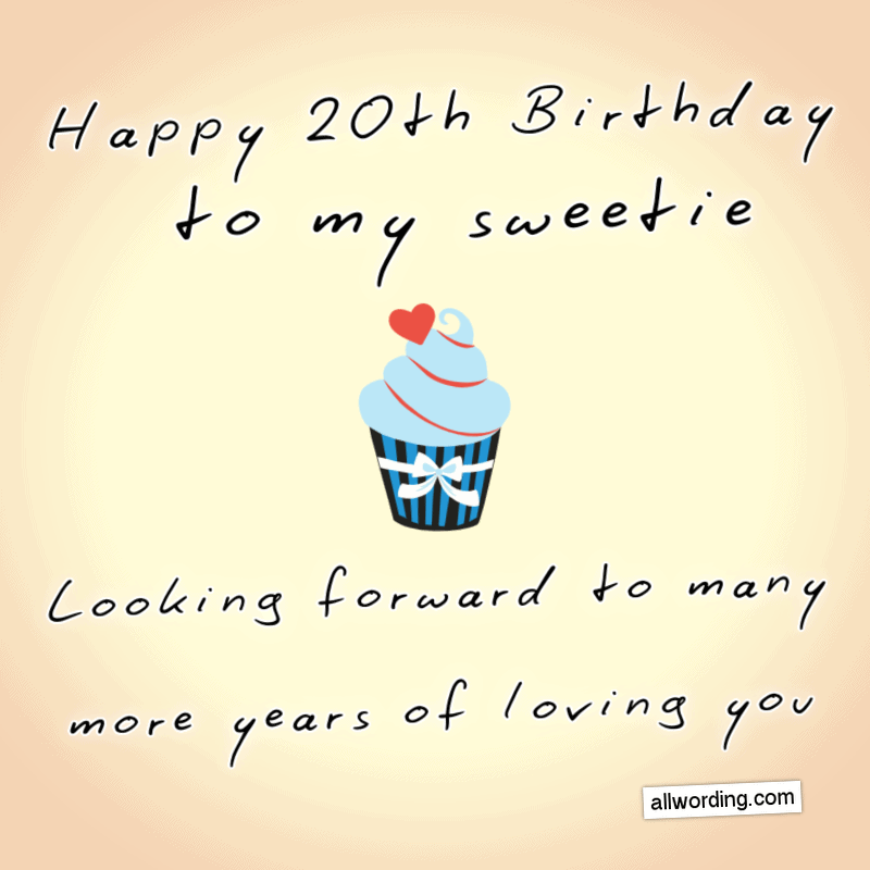 30+ Ways to Wish Someone a Happy 20th Birthday » AllWording.com
