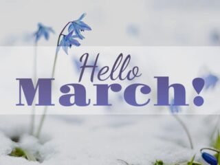 Feature image for article on ways to tell people to have a Happy March