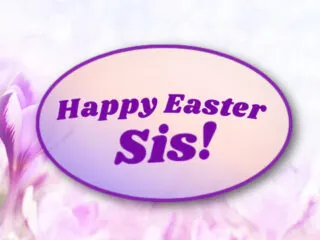 Feature image for article on ways to wish your sister a Happy Easter