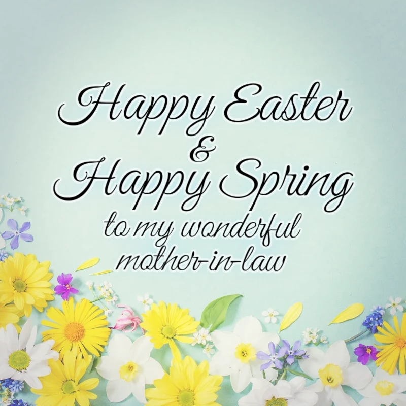 Happy Easter and Happy Spring to my wonderful mother-in-law!