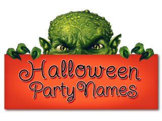 Feature image for article on Halloween party names