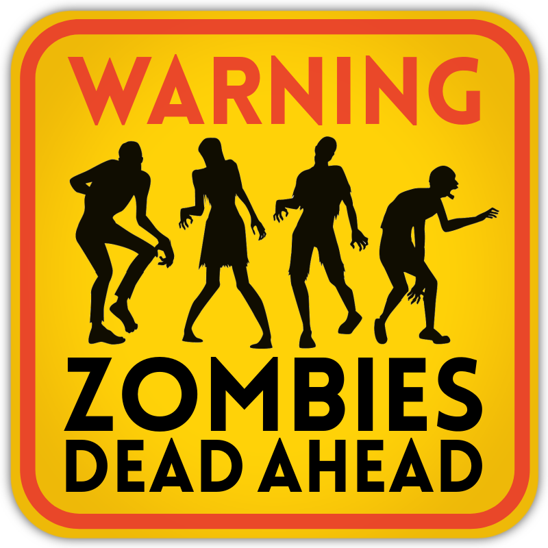 Zombie Sign Idea For Halloween