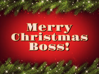 Feature image for article on Christmas wishes for the boss