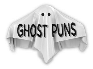 Feature image for article on ghost puns