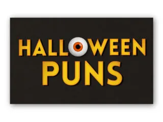 Feature image for article on Halloween puns