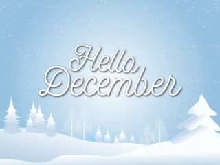 Feature image for article with ideas on wishing everyone a Happy December