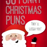 Pinterest image for article on Christmas puns
