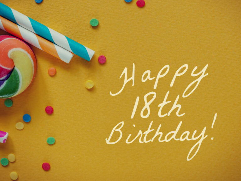 Feature image for article on 18th birthday wishes