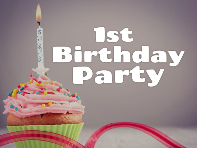 Feature image for article on 1st birthday party invitation wording
