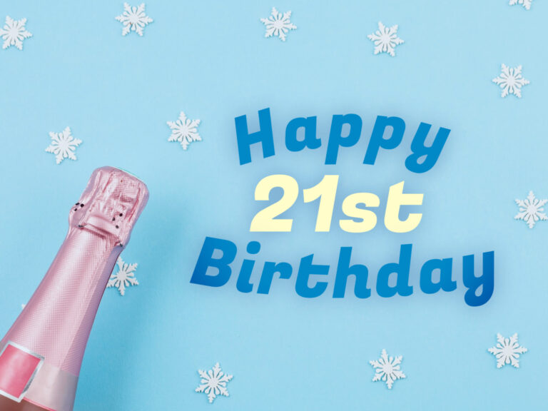 Feature image for article on 21st birthday wishes