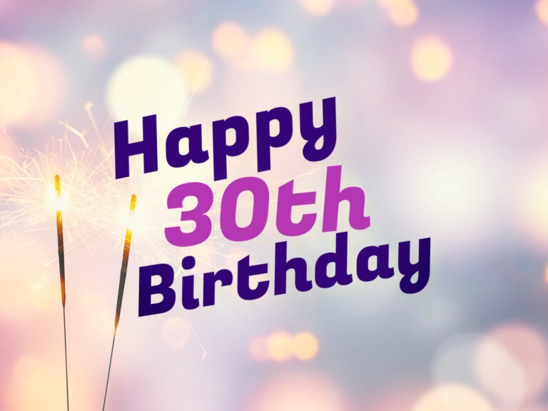 Feature image for article on 30th birthday wishes