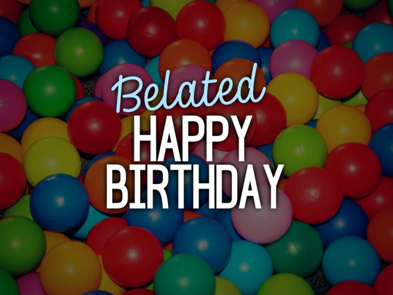 Feature image for article on belated birthday wishes