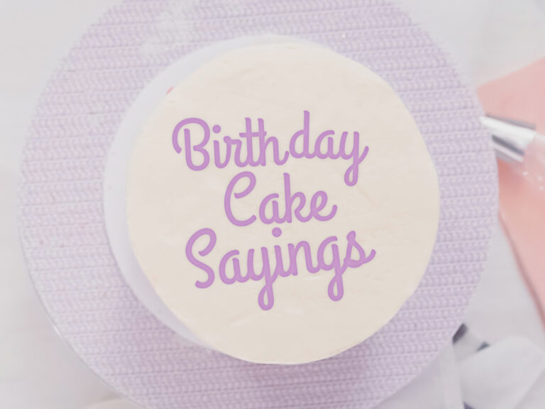 Feature image for article on birthday cake sayings