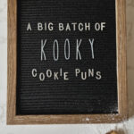 Pinterest pin for article on cookie puns