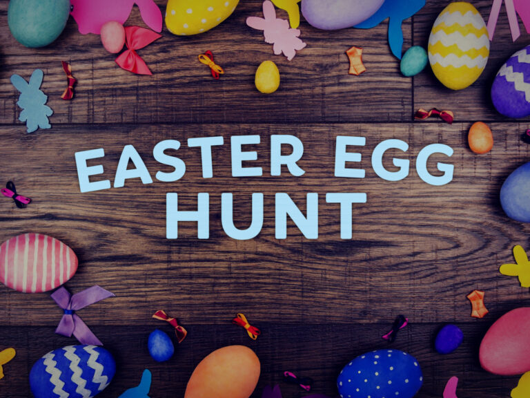Feature image for article on Easter egg hunt invitation wording