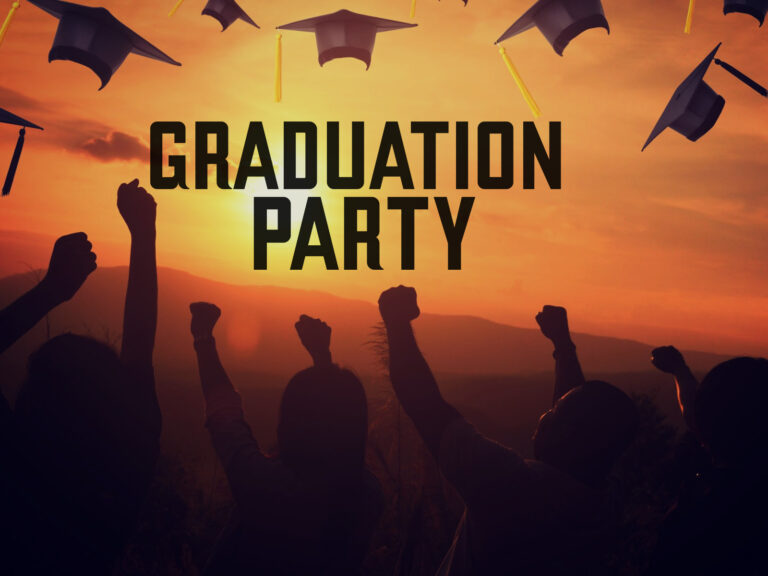 Feature image for article on graduation party invitation wording