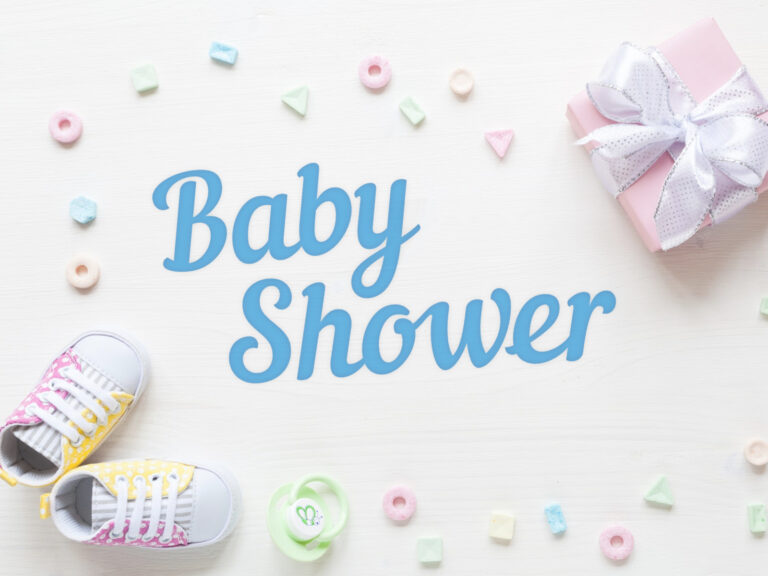 Feature image for article on baby shower invitation wording