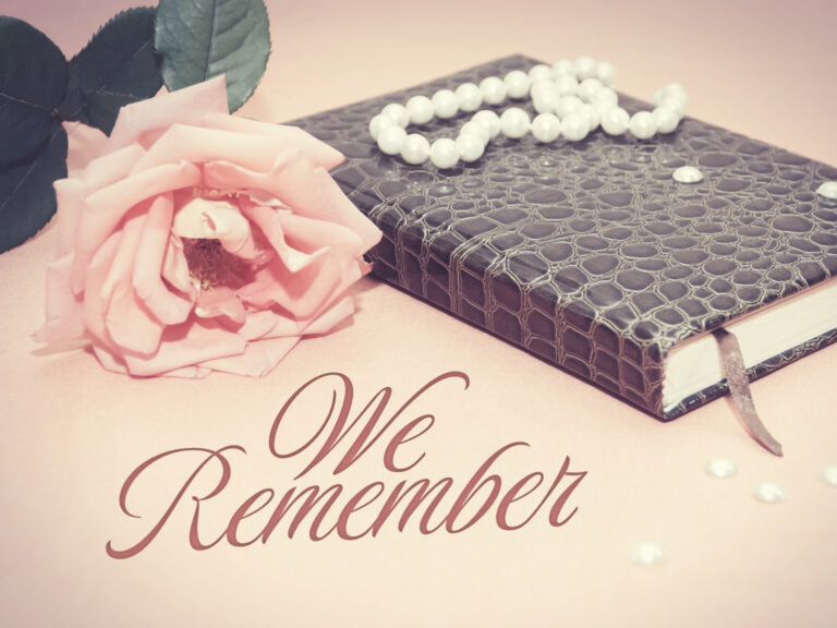 Feature image for article on wedding program memorial wording