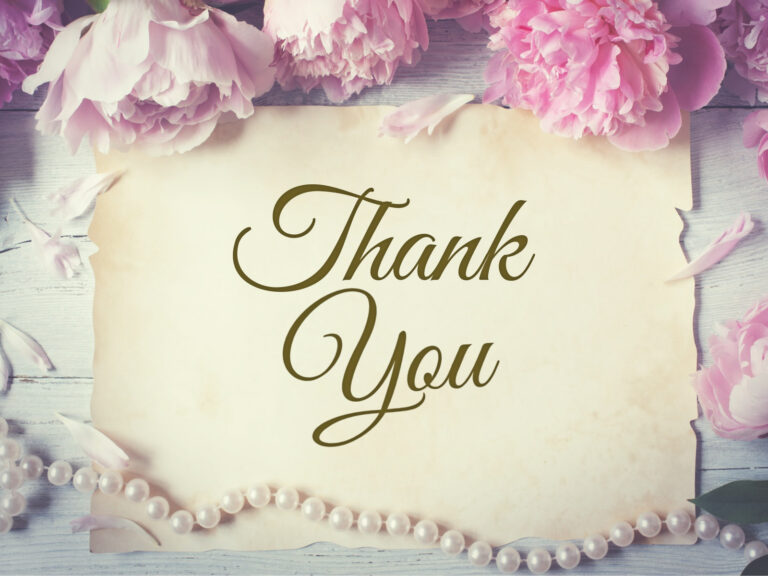 Feature image for article on wedding program thank you wording