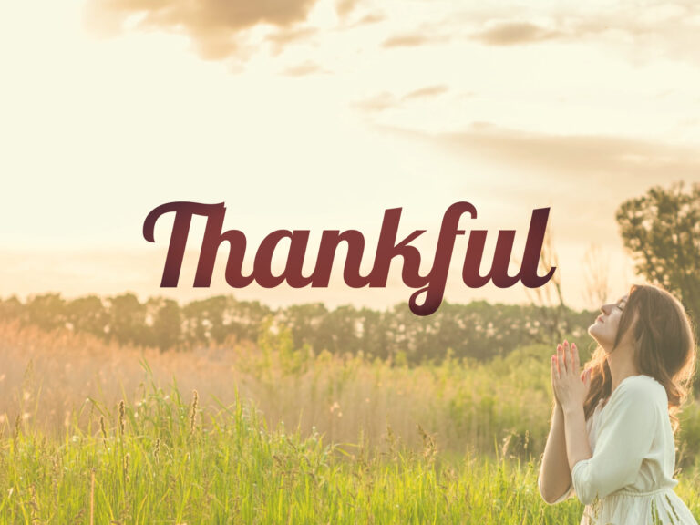 Feature image for article on quotes about being thankful