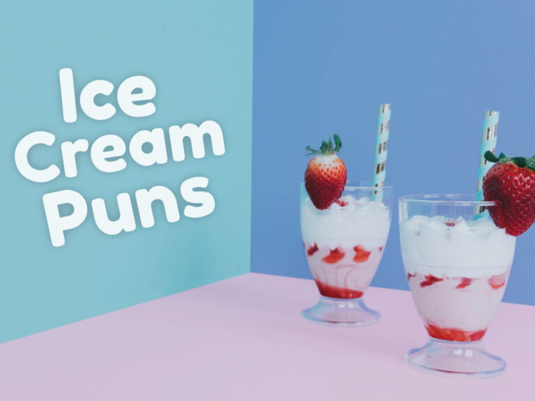 Feature image for article on ice cream puns