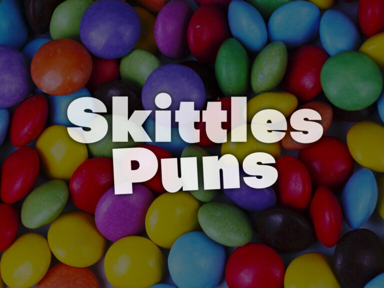 Feature image for article on Skittles puns and sayings