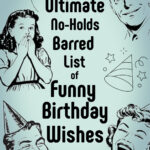 Pinterest pin for article on funny birthday wishes