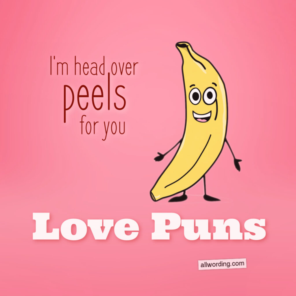 Illustration of a pun about love