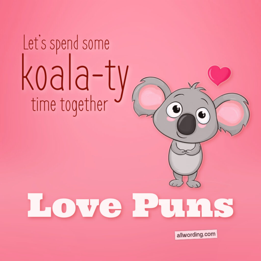 Illustration of a pun about love