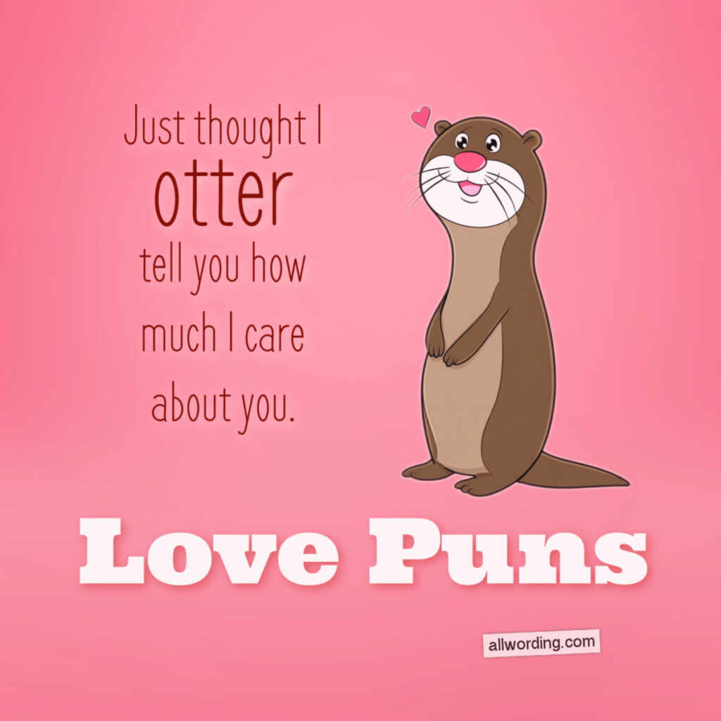 Illustration of a pun about love