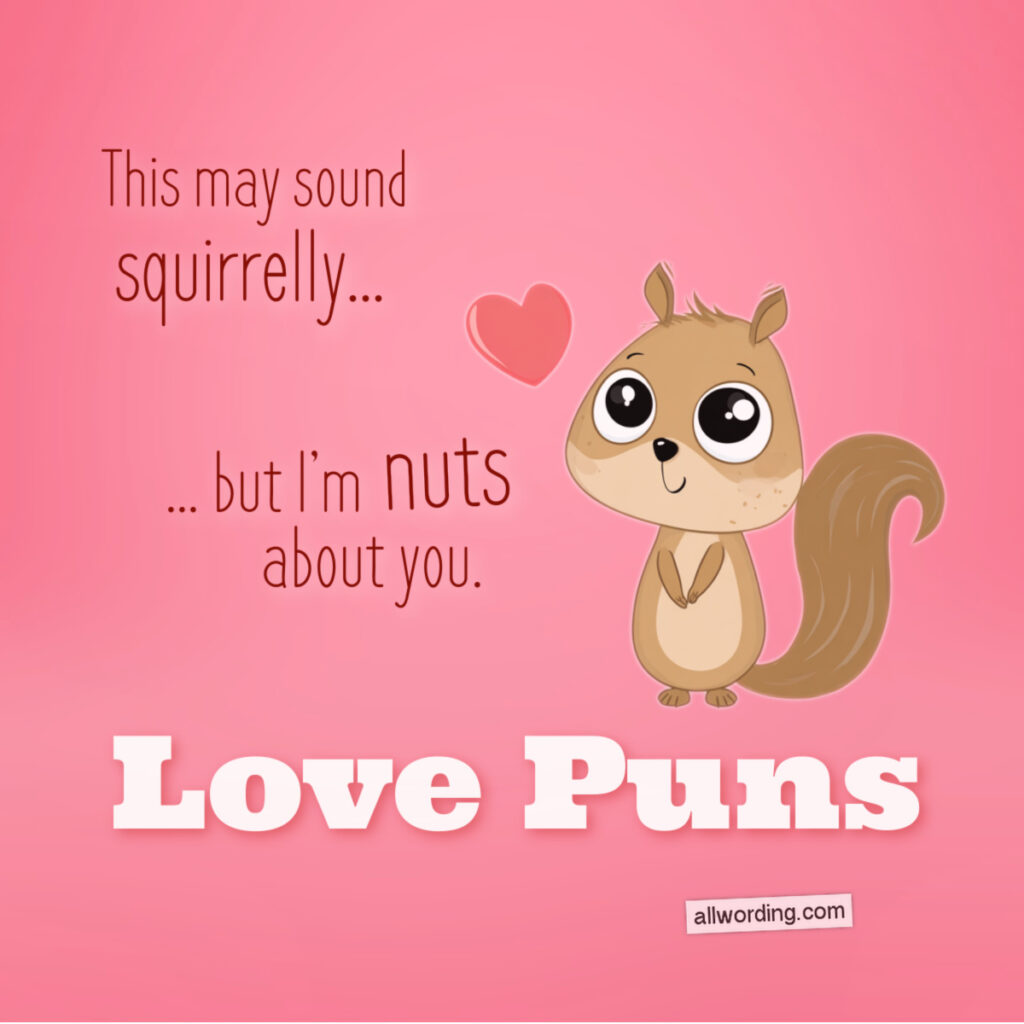 Illustration of a pun about love